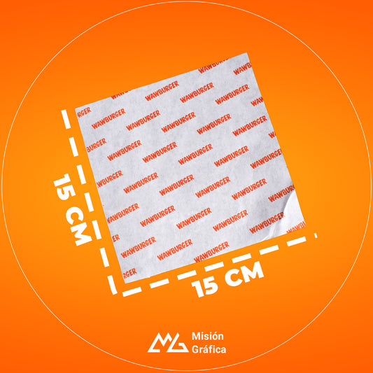 PAPEL GRADO ALIMENTICIO 15X15