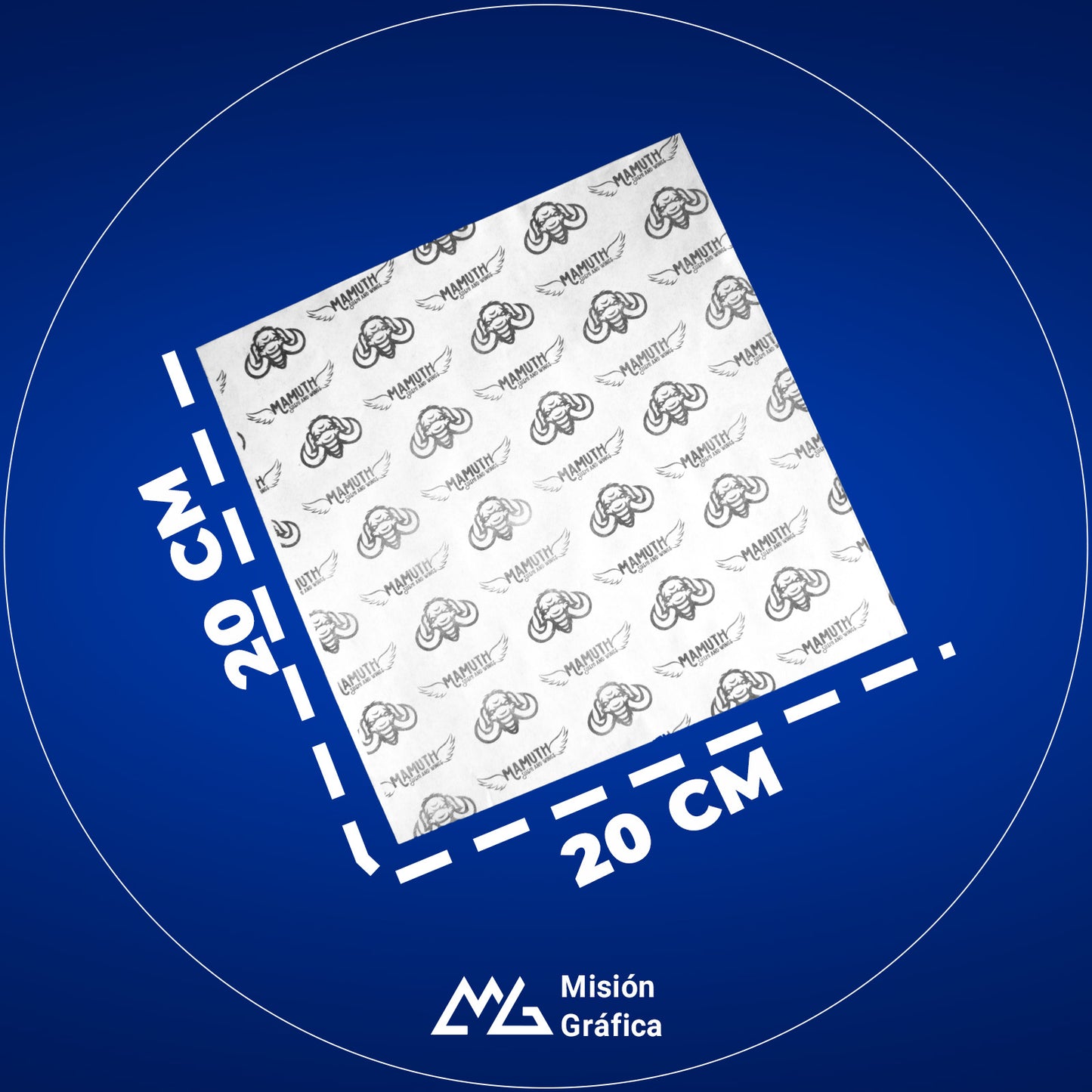 PAPEL GRADO ALIMENTICIO 20X20