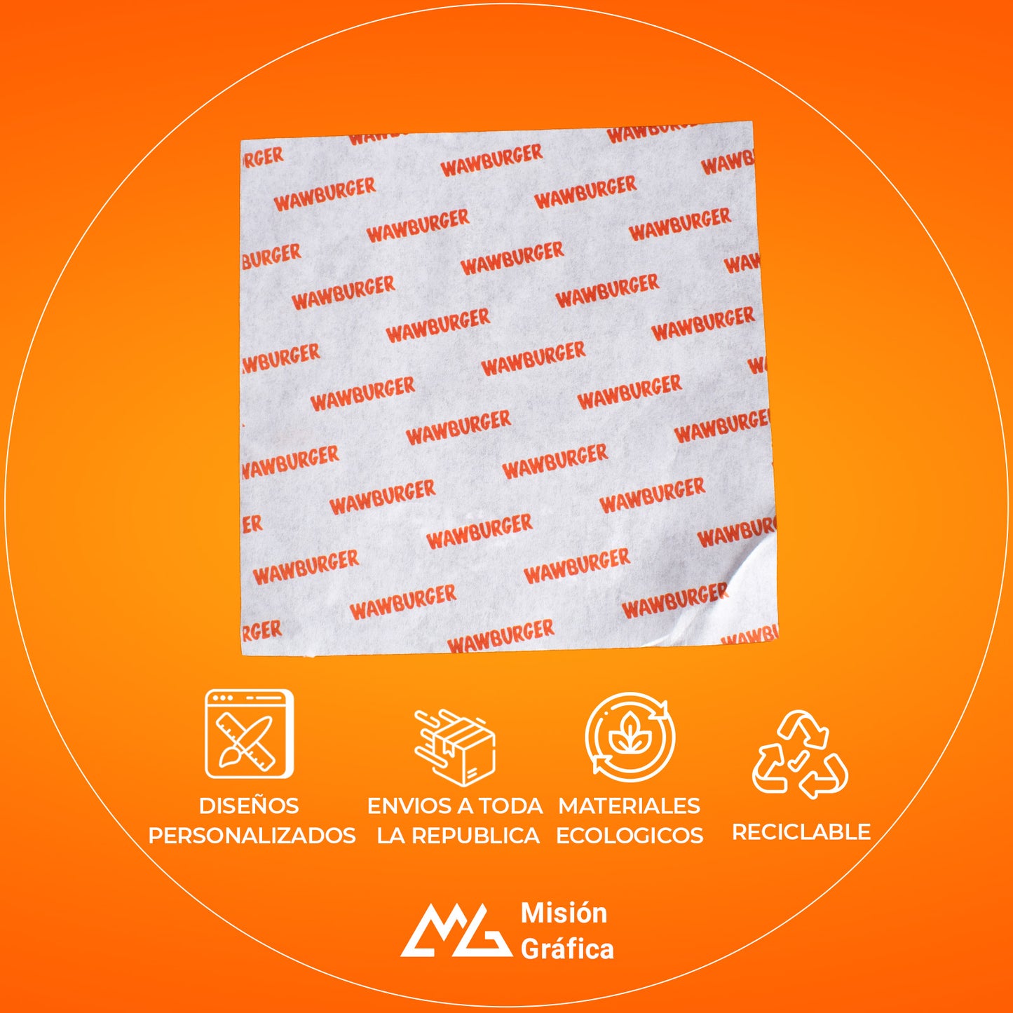 PAPEL GRADO ALIMENTICIO 15X15