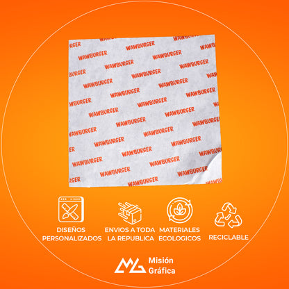 PAPEL GRADO ALIMENTICIO 15X15