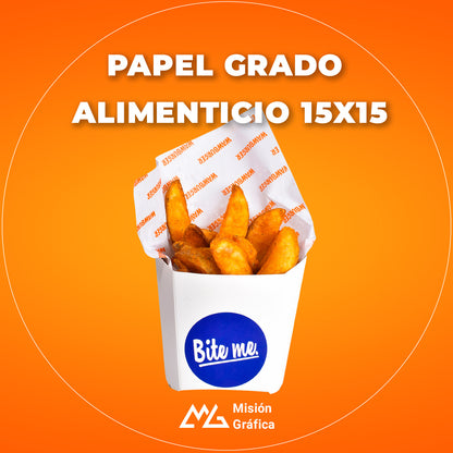 PAPEL GRADO ALIMENTICIO 15X15