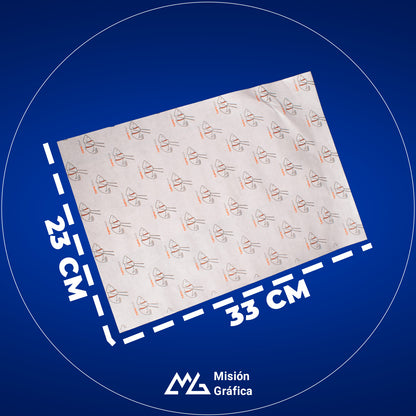 PAPEL GRADO ALIMENTICIO 23X23