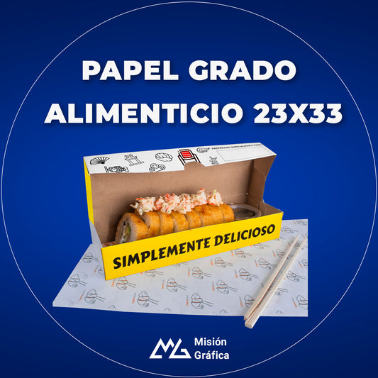 PAPEL GRADO ALIMENTICIO 23X23