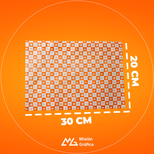 PAPEL GRADO ALIEMNTICIO 20X30