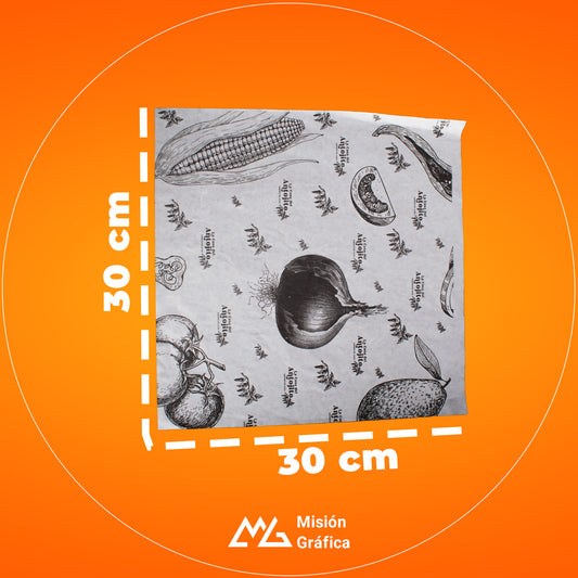 PAPEL GRADO ALIMENTICIO 30X30