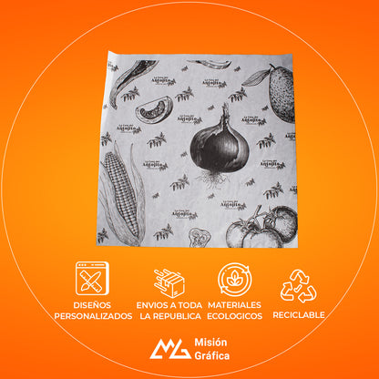 PAPEL GRADO ALIMENTICIO 30X30