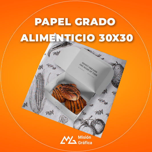 PAPEL GRADO ALIMENTICIO 30X30